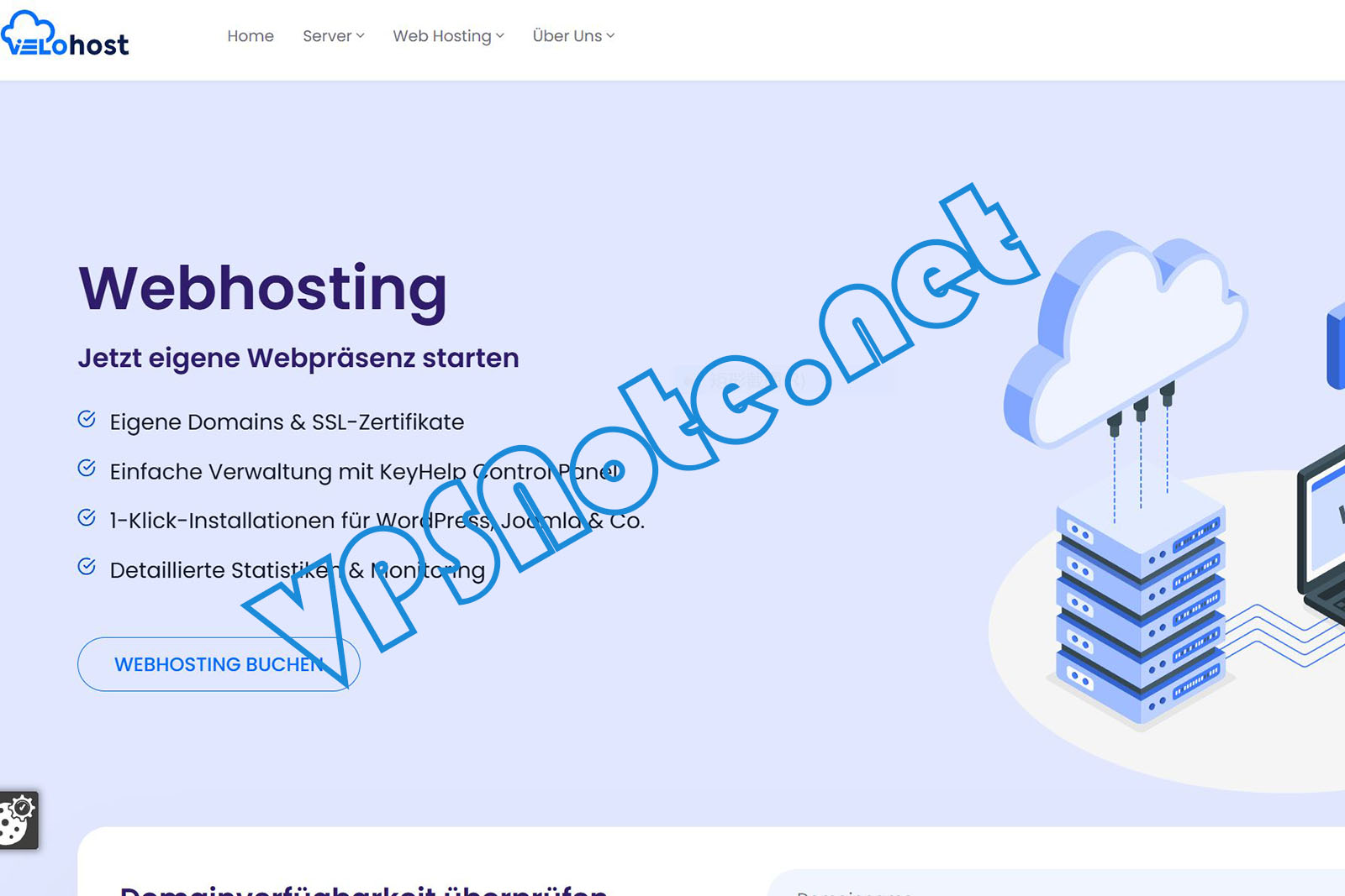 VeloHost - 德国便宜VPS，KVM架构，不限流量，仅€2.50/月起