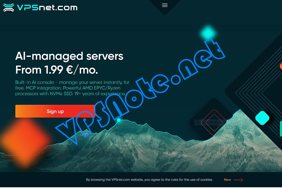 VPSNet.com - 立陶宛便宜VPS优惠促销，高达72%优惠，1核CPU/1G内存/10G NVMe/1T流量，每日备份，每月仅€1.99