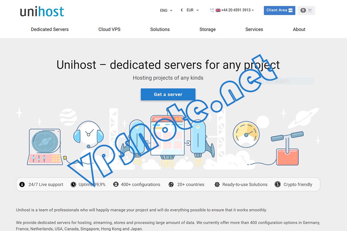 Unihost - 高配置不限流量美国VPS，4核CPU/8G内存/75G NVMe硬盘/不限流量，支持Windows，€13.09/月